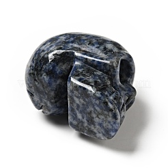 Decorazioni per display di diaspro punto blu naturale di halloween&nbsp;DJEW-K015-25