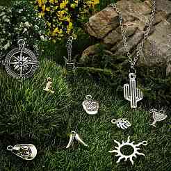 100 pz 10 stili pendenti in lega di stile tibetano&nbsp;TIBEP-CJ0001-96