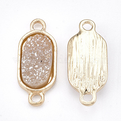 Beschichtung ab natürlichen Druzy Achat Verbinder Steckverbinder&nbsp;G-S344-06