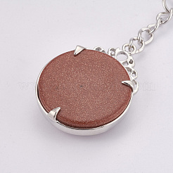 Synthetischer goldstone keychain&nbsp;KEYC-P041-C04