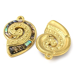 Natur Paua Muschel Anhänger&nbsp;STAS-P341-01G-01