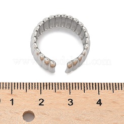 Bague ouverte en acier inoxydable 304 pour femme&nbsp;X-RJEW-U014-05P
