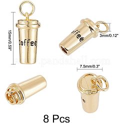 8 pièces pendentifs en laiton&nbsp;KK-CA0003-60
