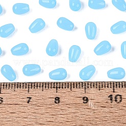 Imitation de perles de verre de jade&nbsp;GLAA-Q113-01A-B03