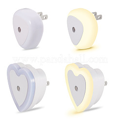 4 stücke 2 arten abs kunststoff sensor led nachtlicht&nbsp;AJEW-TA0002-99