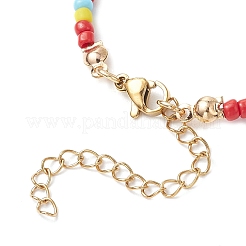 Braccialetti con perline di semi di vetro&nbsp;BJEW-TA00628