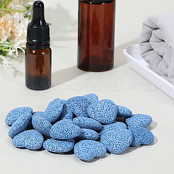 24 pz perline di roccia lavica naturale non cerata&nbsp;G-PA0002-13A