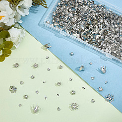 8 style de capuchons de perles en fer&nbsp;IFIN-ME0001-25
