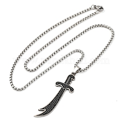 201 collares colgantes de acero inoxidable&nbsp;LS-NJEW-C066-09P