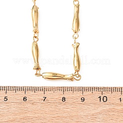 Collane a catena con maglie a forma di pesce in acciaio inossidabile 304 per donna&nbsp;NJEW-K299-01G