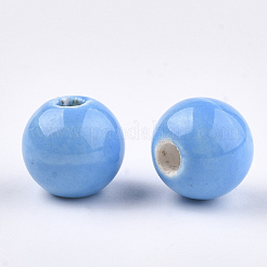 Abalorios de porcelana hechas a mano&nbsp;PORC-S499-01B-M