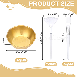24 pinceau cosmétique en nylon de 2 styles&nbsp;AJEW-WR0003-29