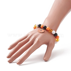 Rundes Stretch-Armband aus Acrylperlen&nbsp;BJEW-JB09921