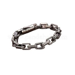 Bracciali a catena a maglie rettangolari in ottone per uomo&nbsp;FS-WG04BA2-03