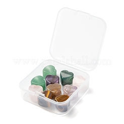 Valentinstag Thema 10pcs 5 Stil natürliche Edelstein europäische Perlen&nbsp;G-LS0001-71