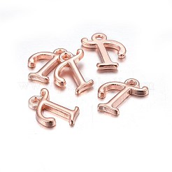Rosévergoldete Buchstabenanhänger aus Legierung&nbsp;LS-X-PALLOY-J718-01RG-T