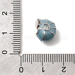 925 Sterling Silber Emaille europäischen Perlen&nbsp;STER-Z013-03P