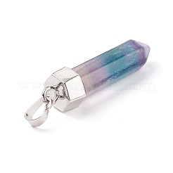 Natürliche Kugel Fluorit spitzen Anhänger&nbsp;X-G-E308-C11