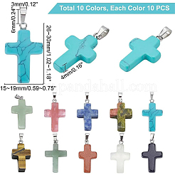 Insiemi di pendenti della pietra preziosa&nbsp;G-PH0027-01-WH