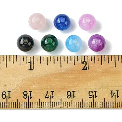 25 Uds cuentas redondas de resina de ojo de gato de imitación&nbsp;RESI-FS0001-65A