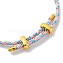 Bracelets tressés en cordon de polyester réglable&nbsp;BJEW-Z085-01G-19