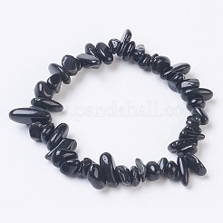 Agate bracelets extensibles indiens naturels&nbsp;BJEW-JB03681-04