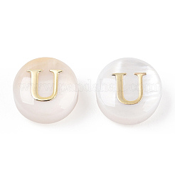 Perles de coquillages naturels d'eau douce&nbsp;SHEL-N036-01U