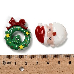 Weihnachtliche Cabochons aus undurchsichtigem Harz&nbsp;CRES-D315-02