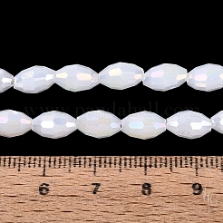 Chapelets de perles en verre d'imitation jade électrolytique&nbsp;GL-N002-01A-C02