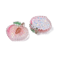 Cabochon decoden in resina epossidica trasparente con frutta&nbsp;CRES-I030-23G
