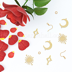 Kit fai da te per realizzare orecchini con luna&nbsp;KK-HY0003-49