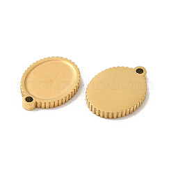 Lucidatura manuale 304 in acciaio inossidabile cabochon pendente&nbsp;STAS-P335-13G
