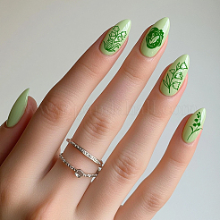 Plantillas de arte de uñas diy de acero inoxidable&nbsp;MRMJ-WH0092-072
