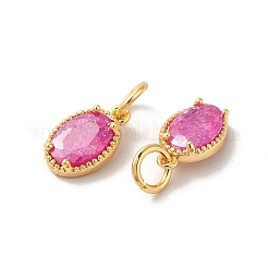Vrais pendentifs en laiton plaqué 18k or véritable micro pavé zircone cubique&nbsp;KK-M243-07G-03