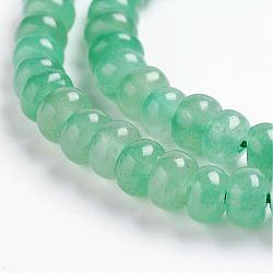 Perles aventurine naturelle brins, rondelle, 6~6.5x4~4.5mm, Trou: 1mm, Environ 97 pcs/chapelet, 15.3 pouce (39 cm)