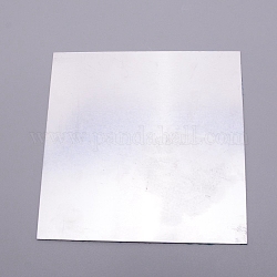 Hoja de aluminio, para corte por láser, mecanizado de precisión, fabricación de moldes, cuadrado, Platino, 15x15x0.1 cm
