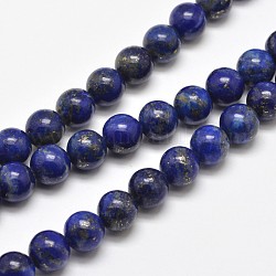 Lapis lazuli naturali fili di perle rotonde, 12mm, Foro: 1 mm, circa 32pcs/filo, 15.5 pollice