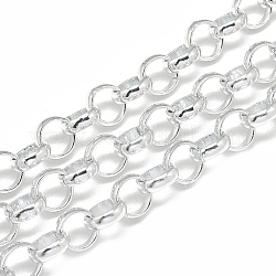 Несваренные алюминиевые цепи Роло, отрыгивающая цепь, светло-серые, 10x3.2 мм