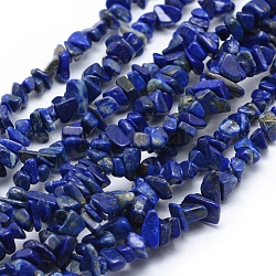 Chapelets de perles en lapis-lazuli naturel, Grade a, puce, 5~8mm, Trou: 1mm, environ 33 pouce (84 cm)
