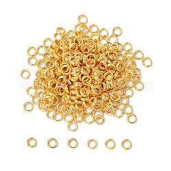 Iron Split Rings, Double Loops Jump Rings, Cadmium Free & Lead Free, Golden, about 24000pcs/1000g, 4x1.4mm, about 3.3mm inner diameter