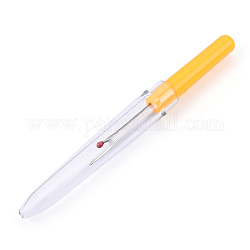 Пластиковая ручка железа шов рыхлители, Платиновый металл, желтые, 89x10 мм