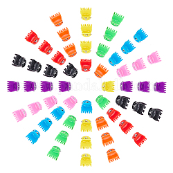 Детские аксессуары для волос gorgecraft пластиковые заколки для волос с когтями, разноцветные, 15x14 мм, 80 шт / комплект