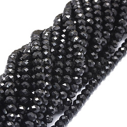 Chapelets de perles en tourmaline naturelle, facette, rondelle, 5x3~3.5mm, Trou: 0.8mm, Environ 106 pcs/chapelet, 15.43'' (39.2 cm)