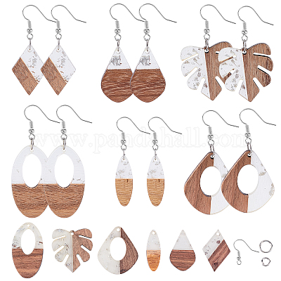 Wholesale SUNNYCLUE DIY Resin Dangle Earring Making Kits 
