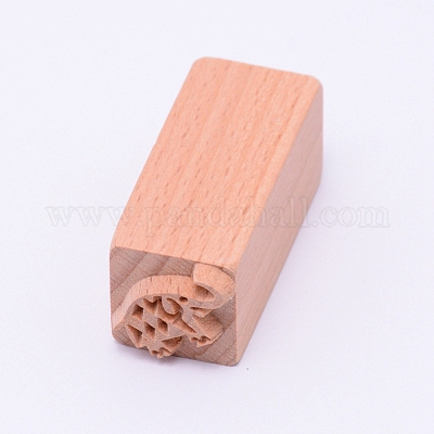 Timbres en bois&nbsp;DIY-WH0189-61H-1