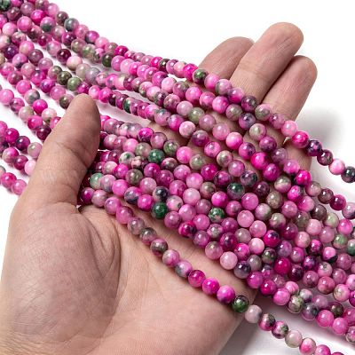 Chapelets de perles en jade persan naturel&nbsp;G-G032-6mm-10-1