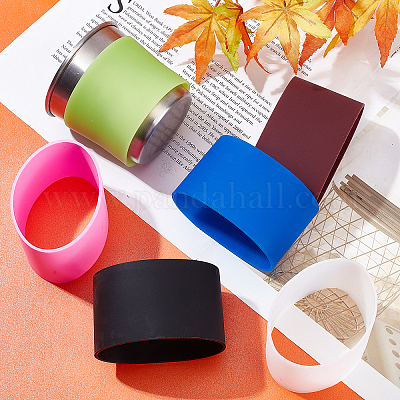 Wholesale GORGECRAFT 6 Colors Silicone Bands for Sublimation Tumbler  Reusable Cup Sleeve Nonslip Heat Resistant Rubber Bands Paper Holder Ring  Elastic Bands for Thermoses Travel Mugs Water Bottle 