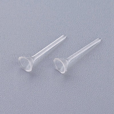 Accessoires de puces d'oreilles en plastique&nbsp;KY-G006-02-4m-1