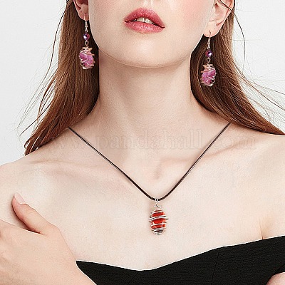 Collier Perles Prehnite Naturelle 9-13 Mm - 18,5" - Pierre Verte Transparente - 220 Carats