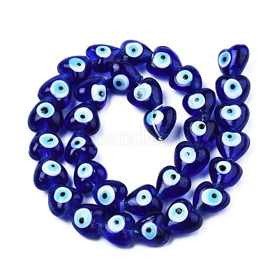 Chapelets de perles vernissées manuelles&nbsp;LAMP-N029-010D-1